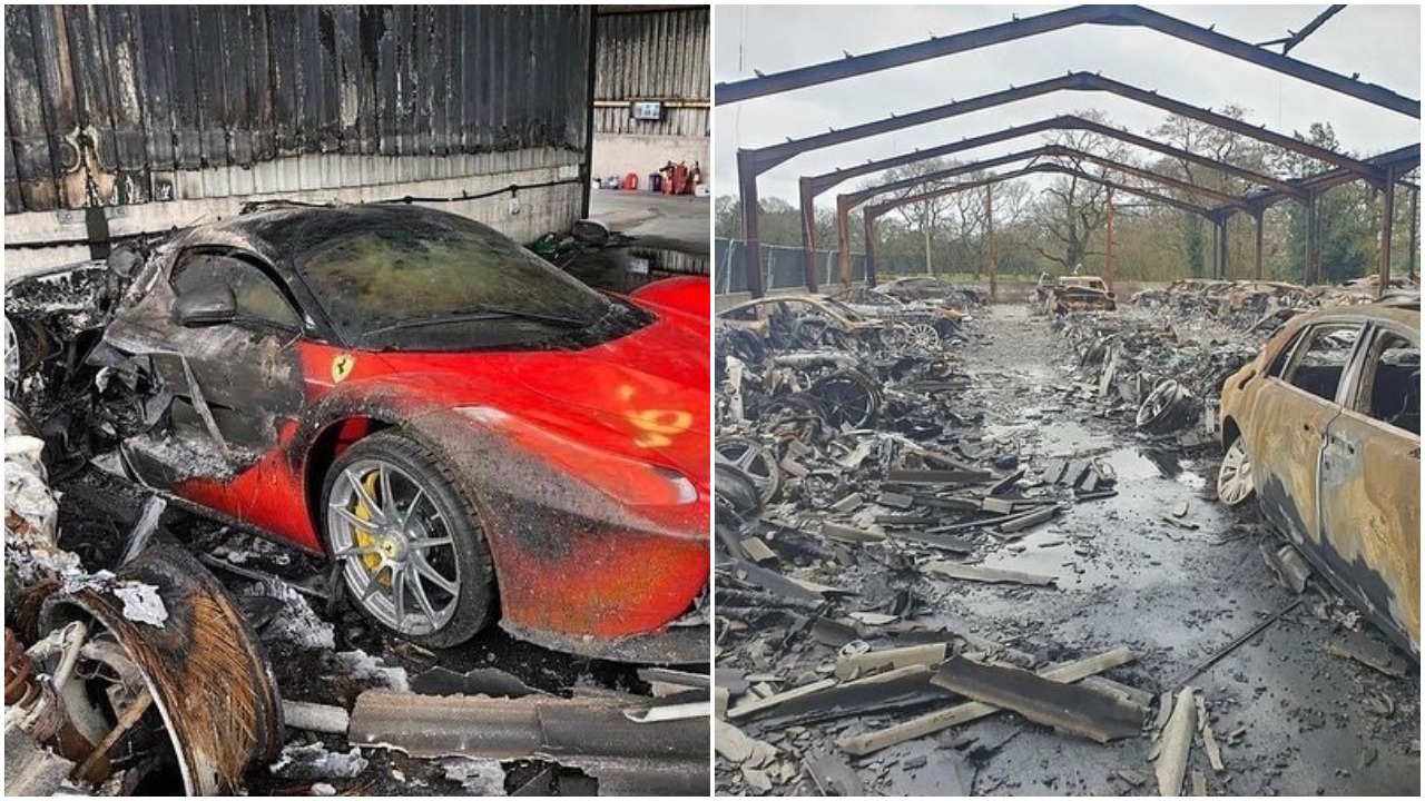 Në Britani të Madhe, digjet një hangar me mbi 80 vetura të shtrenjta