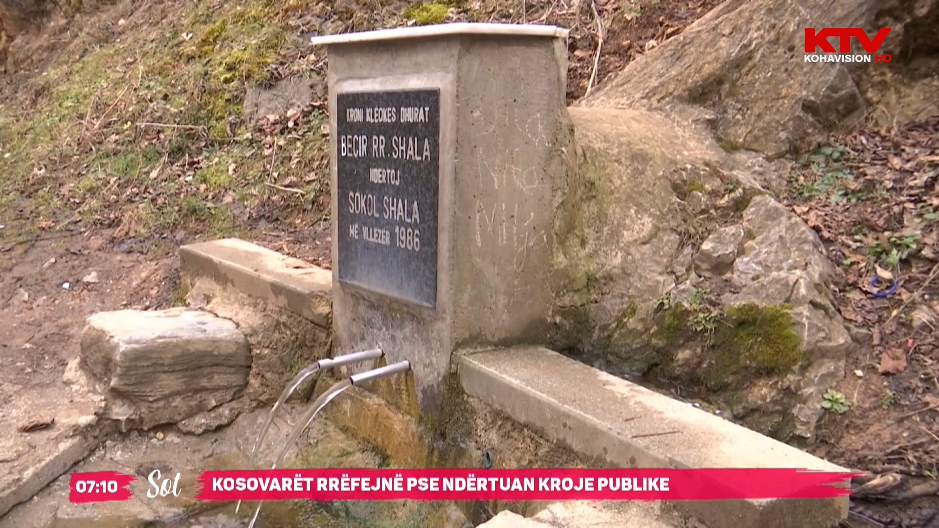 Kosovarët rrëfejnë pse ndërtuan kroje publike nëpër rrugë