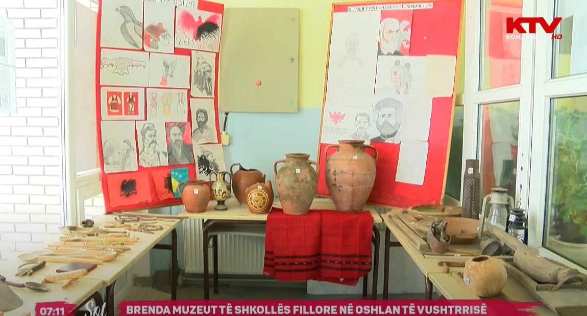 Brenda muzeut të shkollës fillore në Oshlan të Vushtrrisë