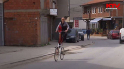 Biçikleta dykatëshe të mjeshtrit nga Prishtina