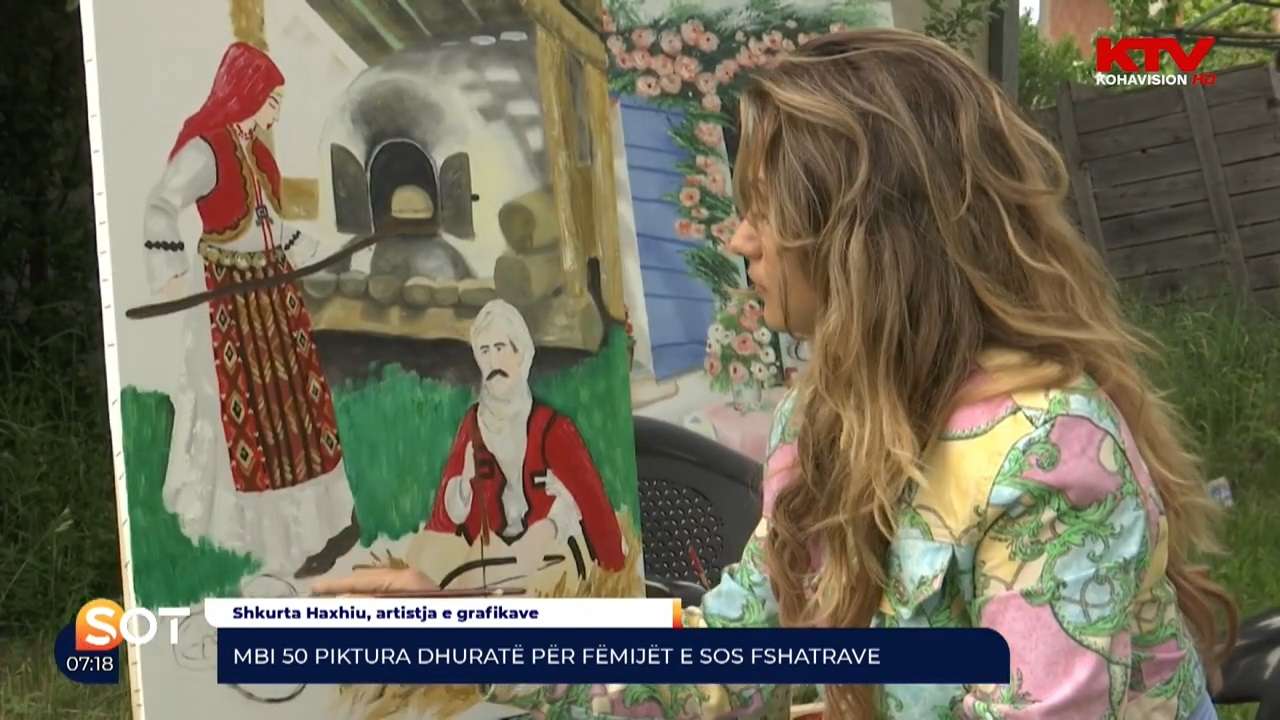 Mbi 50 piktura grafike dhuratë për fëmijët e SOS Fshatrave