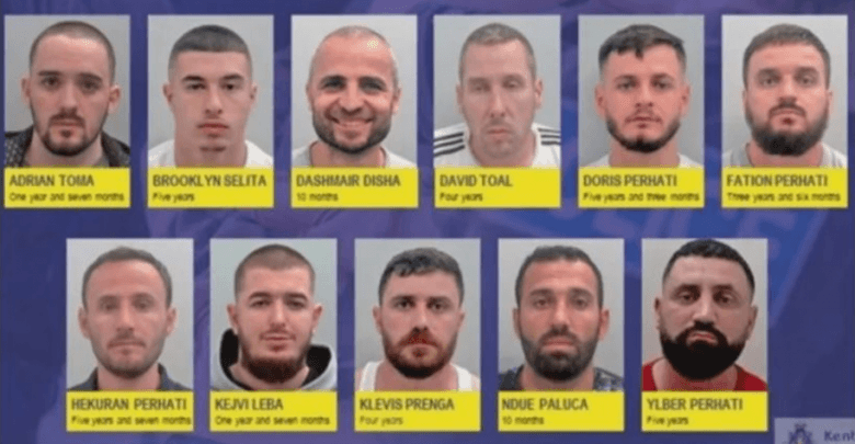 11 shqiptarët e “shtëpive të barit” dënohen me 37 vjet burgim në Britani