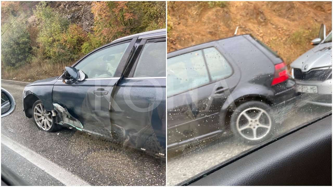 Aksident mes tri automjetesh në rrugën Prishtinë-Gjilan