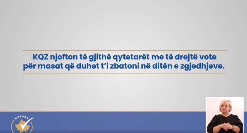 KQZ njofton të gjithë qytetarët me të drejtë vote për masat që duhet t’i zbatoni në ditën e zgjedhjeve