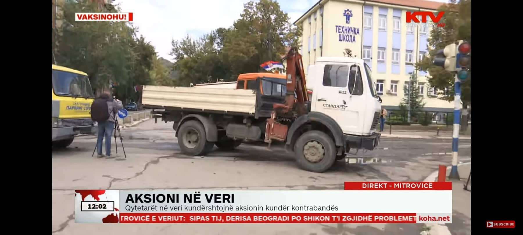 Kompania ku ministri Rakiq figuron drejtor bllokon rrugën në veri