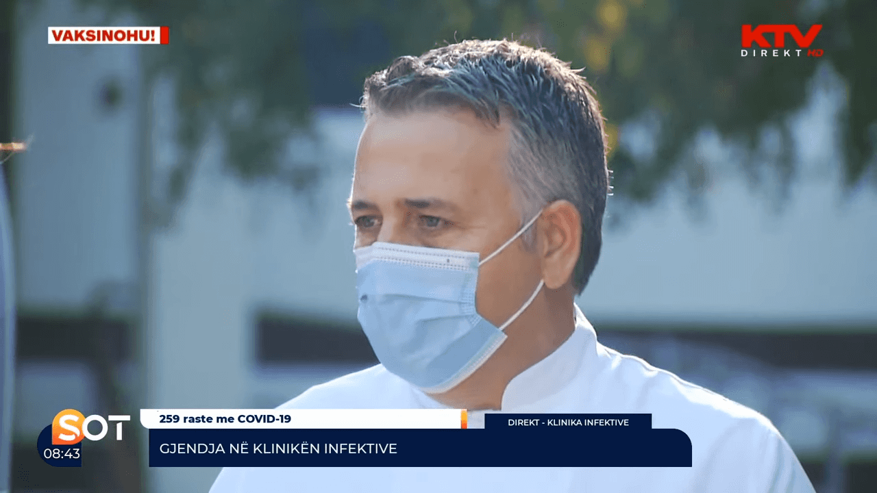 Vishaj: Mbi 90 për qind e pacientëve në Infektivë janë të pavaksinuar