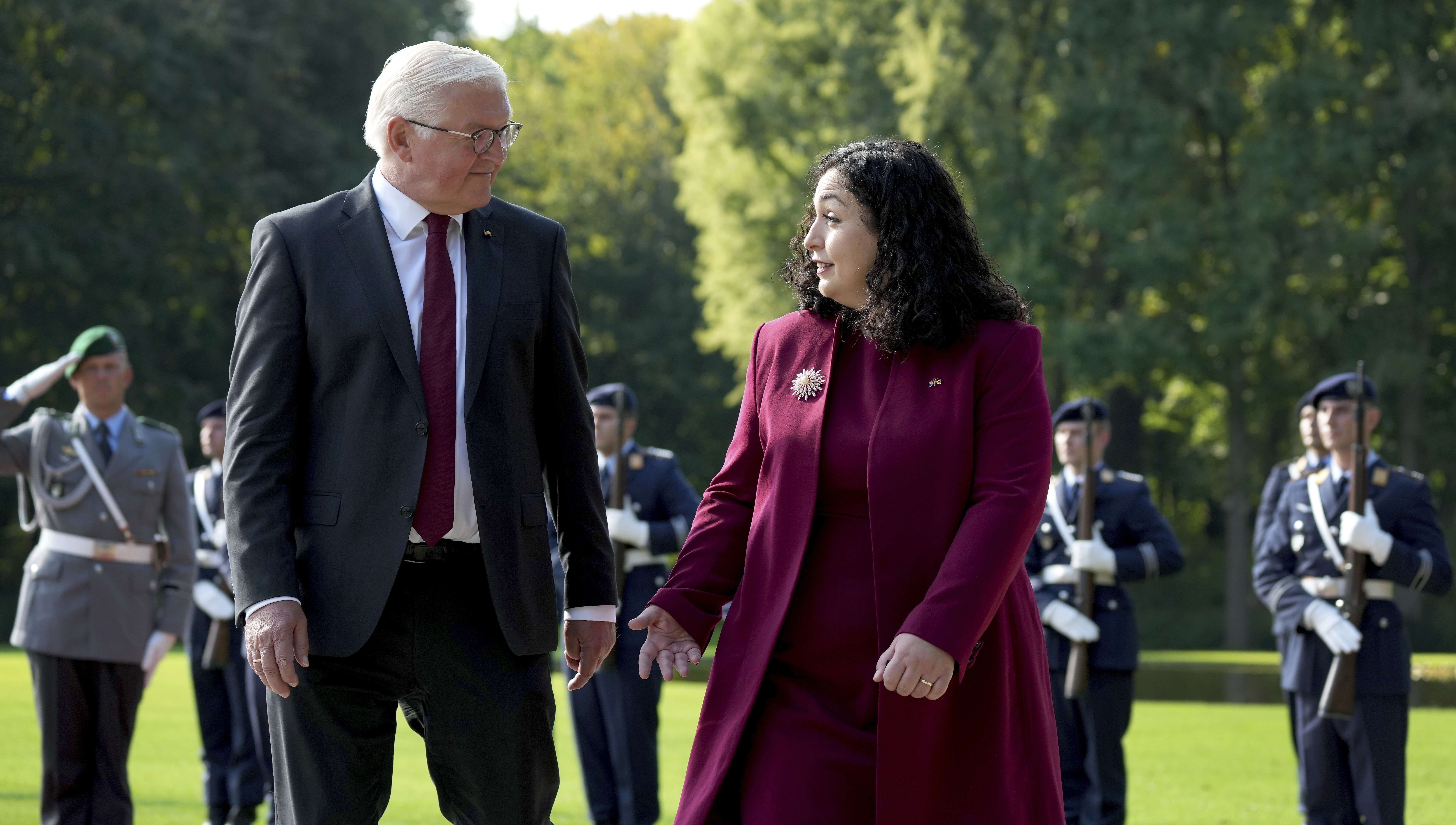 Osmani pritet nga presidenti i Gjermanisë, Steinmeier, i kërkon mbështetje për njohje të reja