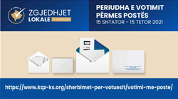 Periudha e votimit përmes postës 15 shtator - 15 tetor 2021