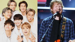 “BTS” dhe “Coldplay” në garë me yllin Ed Sheeran për pozitë të parë