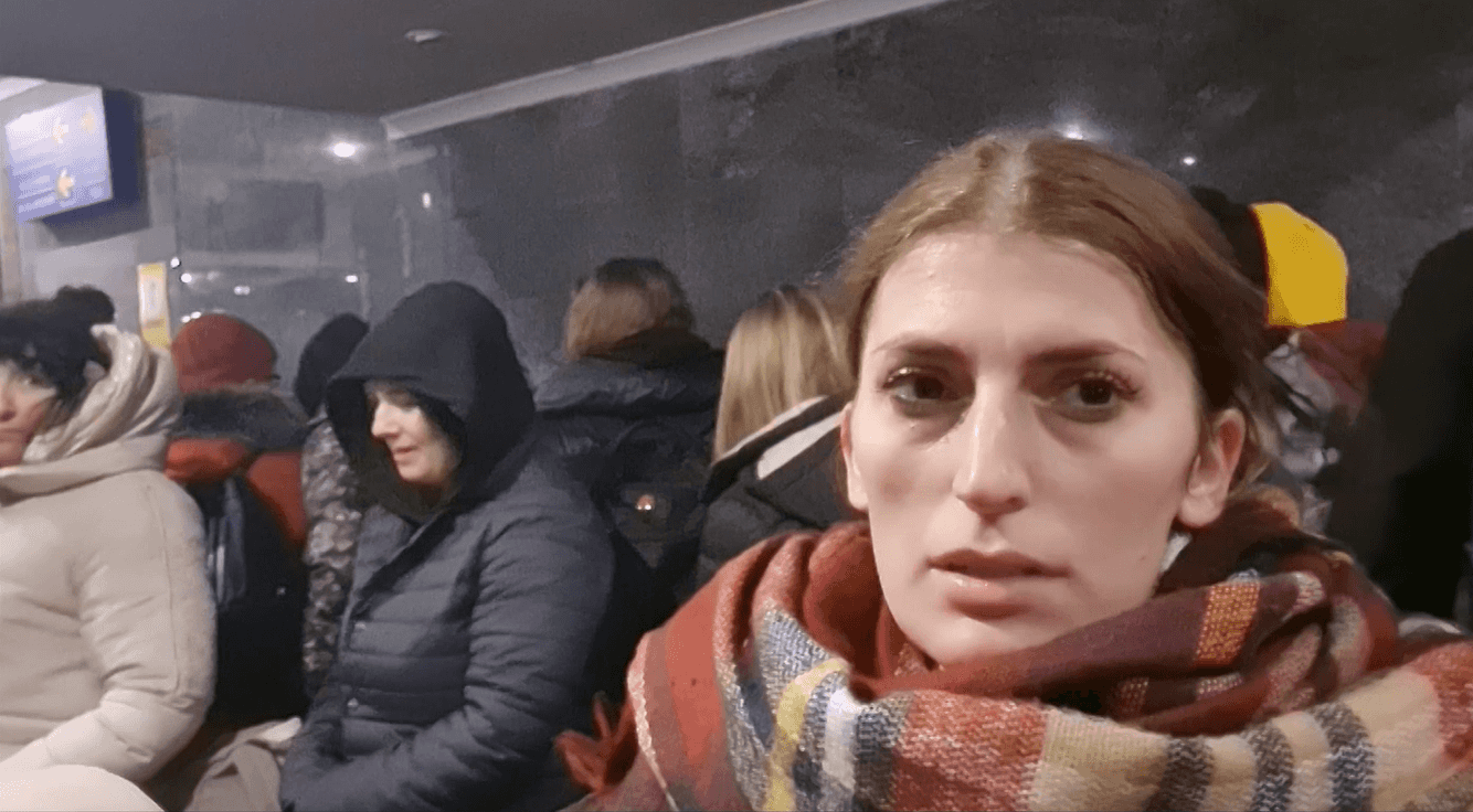 Gazetarja e KOHËS, Saranda Ramaj, duke raportuar nga Ukraina