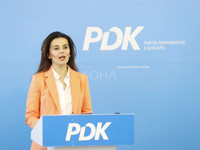 Nënkryetarja e PDK-së, Vlora Çitaku në konferencë për media