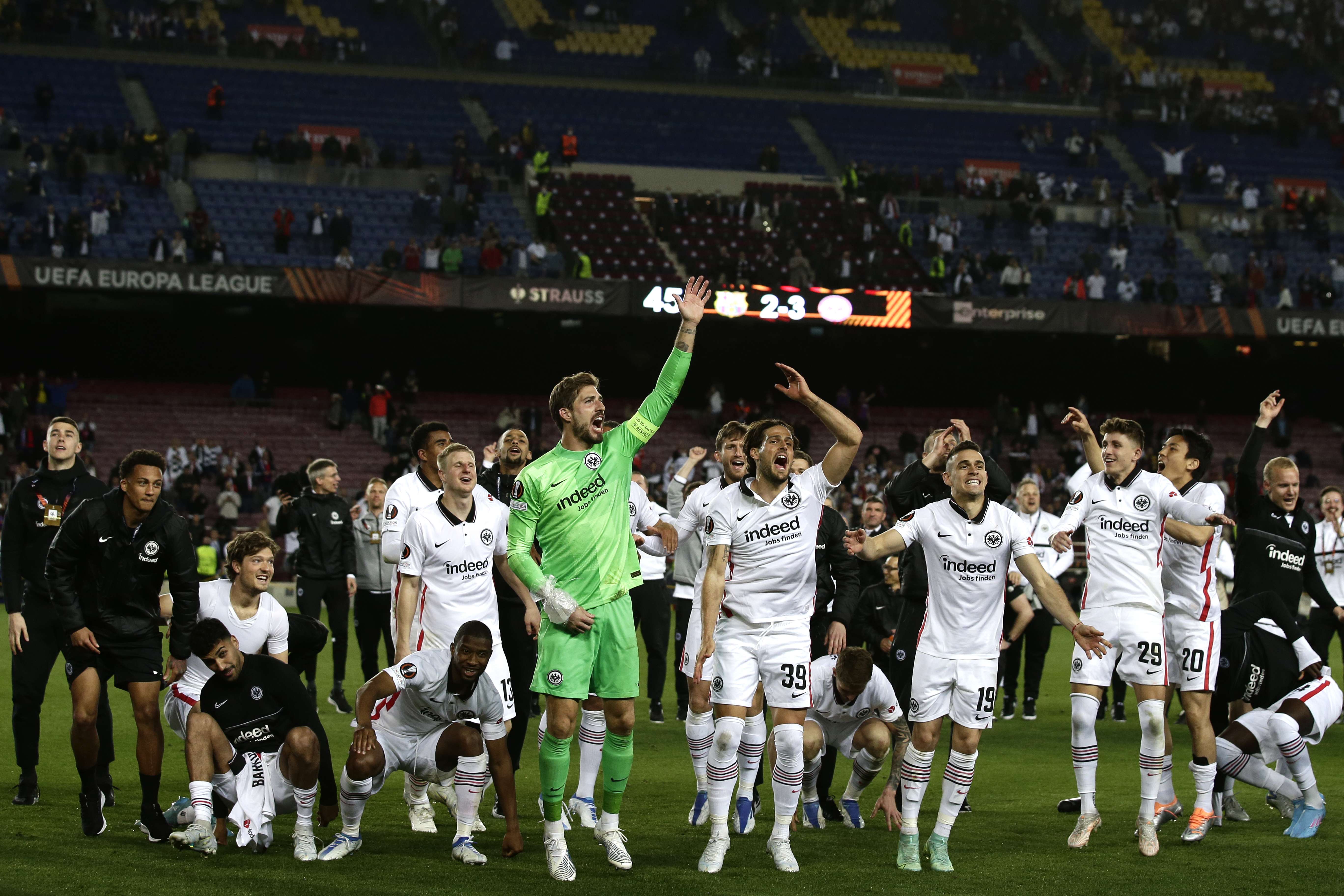 Eintracht Frankfurti, sport, barcelona, 14 prill, futbolli