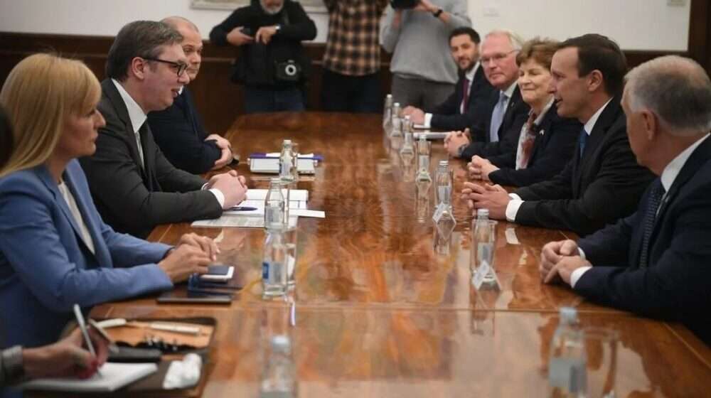 Senatorët amerikanë në takim me presidentin e Serbisë, Aleksandar Vuçiq