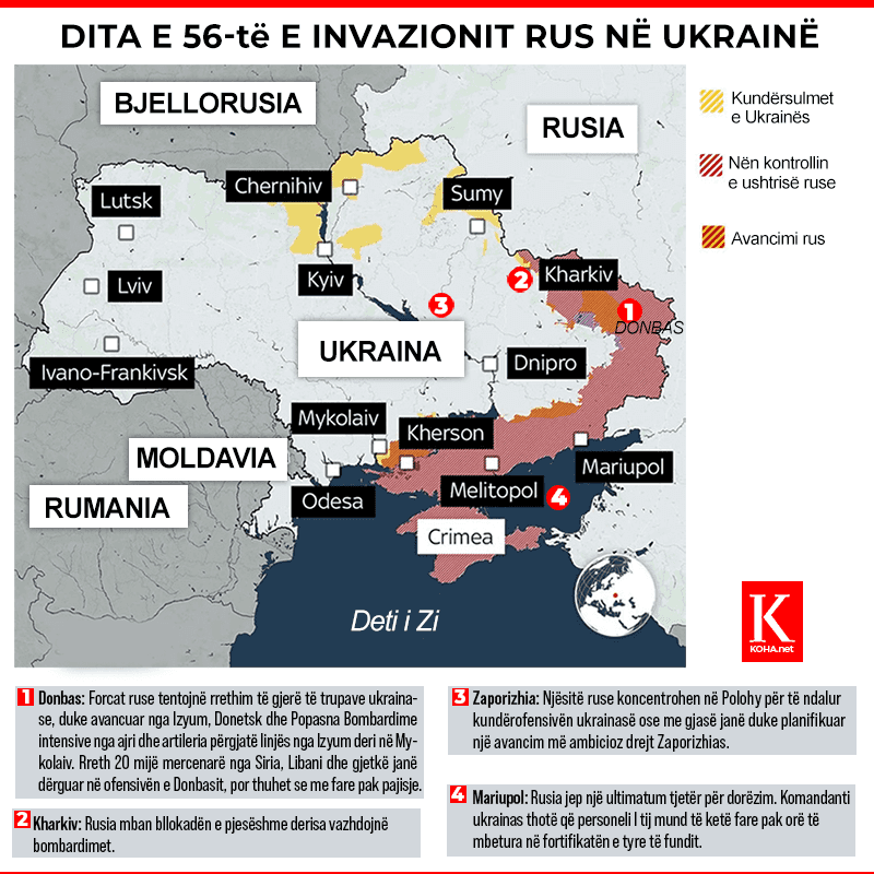 ukraina, rusia, lufta, pushtimi rus, invazioni 