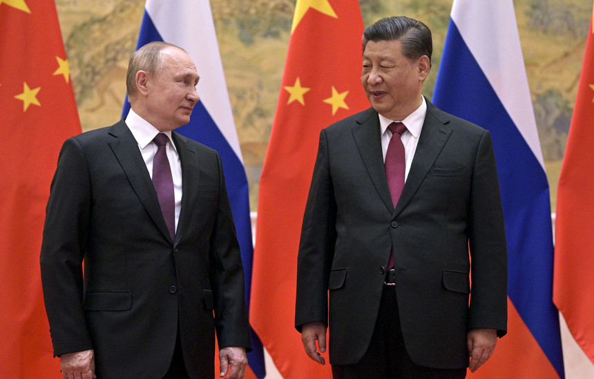 Председник Кине Си Ђингпинг на састанку са председником Русије Владимиром Путином