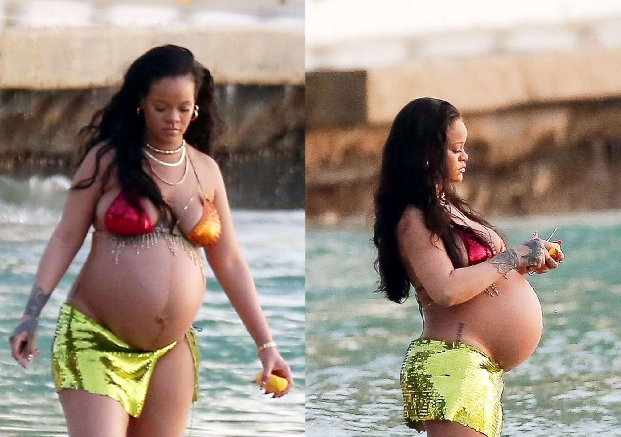 Rihanna dyshohet se mund të jetë në pritje të binjakëve