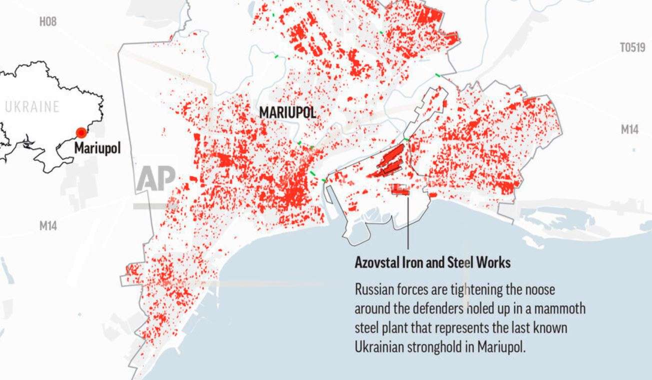 Paralajmërohet sulm masiv mbi trupat ukrainase në fabrikën Azovstal