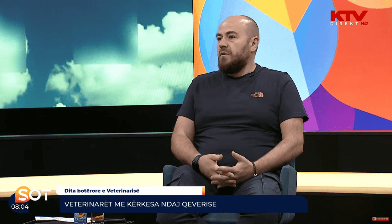 Dardan Pozhegu nga Oda e Veterinerëve e Kosovësm Prill 2022