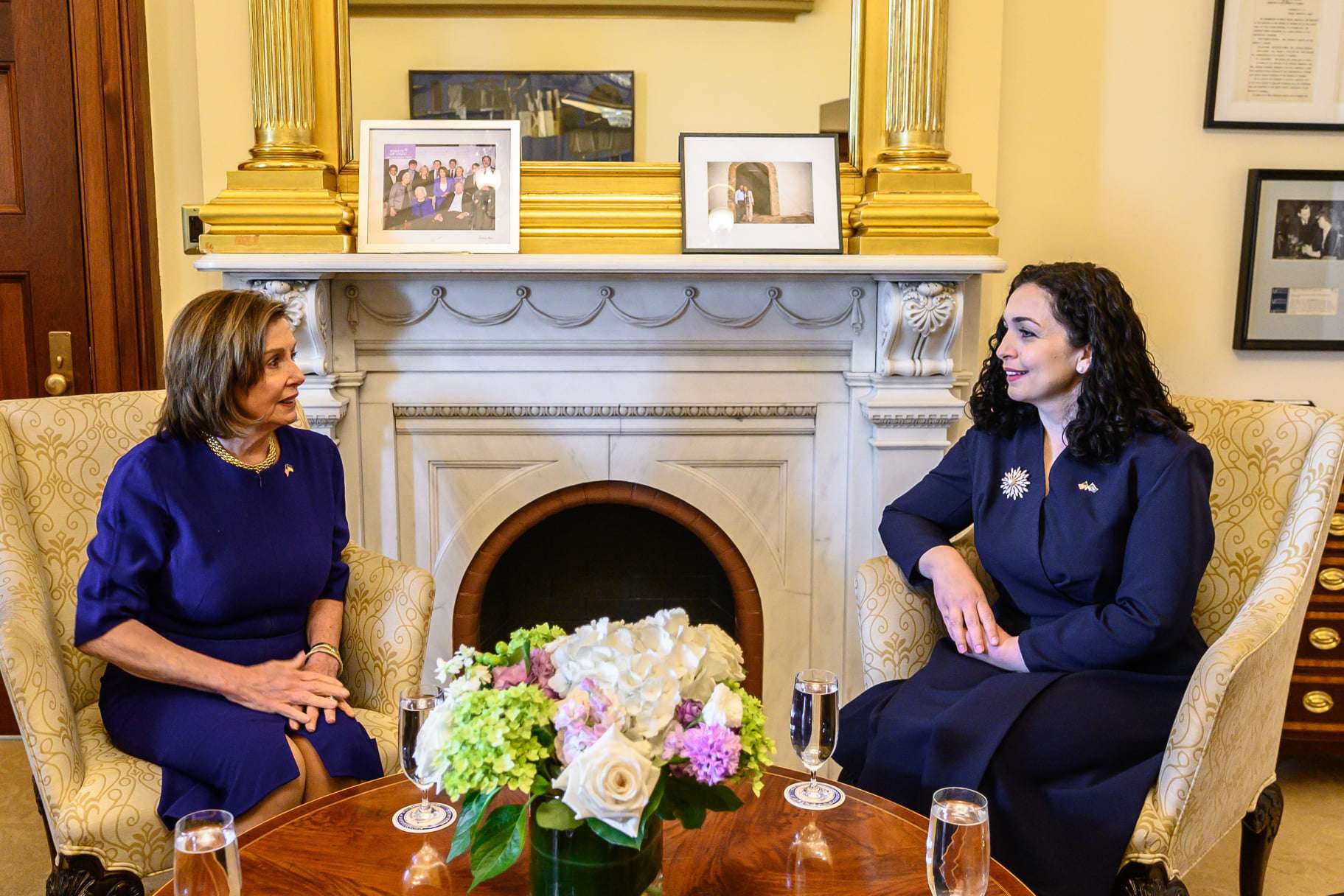 Osmani e Pelosi diskutojnë për demokracinë në Kosovë