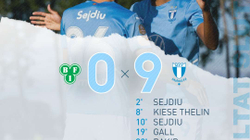 Sejdiu shkëlqen me tre gola në fitoren e Malmos 9:0