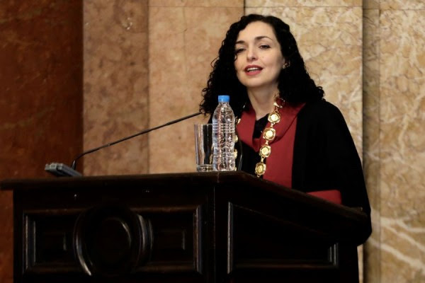 Vjosa Osmani - ligjerate ne Unviersitetin e Sofjes