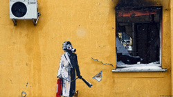 Muralet e Banksit u shpëtojnë grabitësve në Kiev