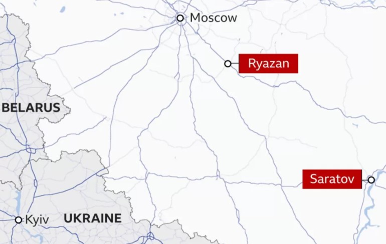 Rusia fajëson Ukrainën për sulmet në dy fushat ajrore