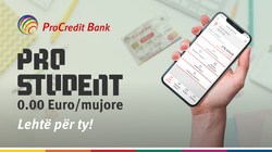 ProCredit Bank me pako fantastike për studentë, kosto mujore 00.00 Euro