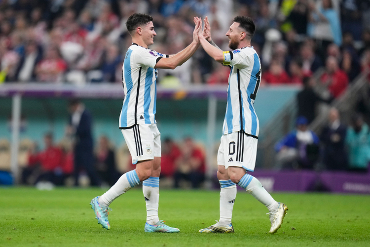 Julian Alvarez's perfect partnership with Lionel Messi has been