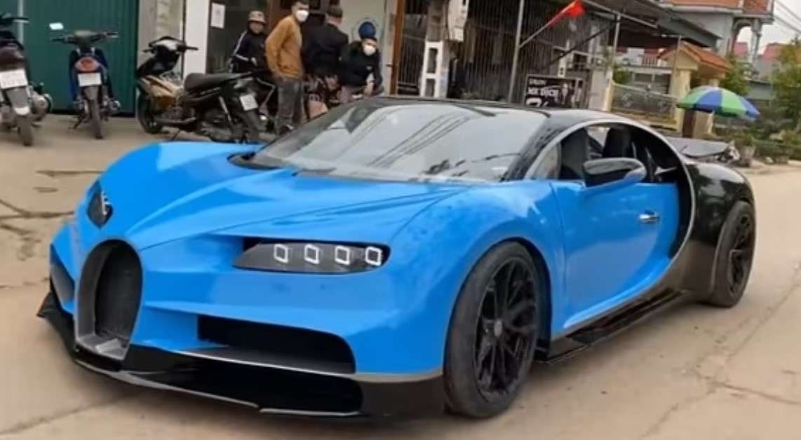 Një grup i shokëve nga Vietnami ndërton një kopje të Bugatti Chironit