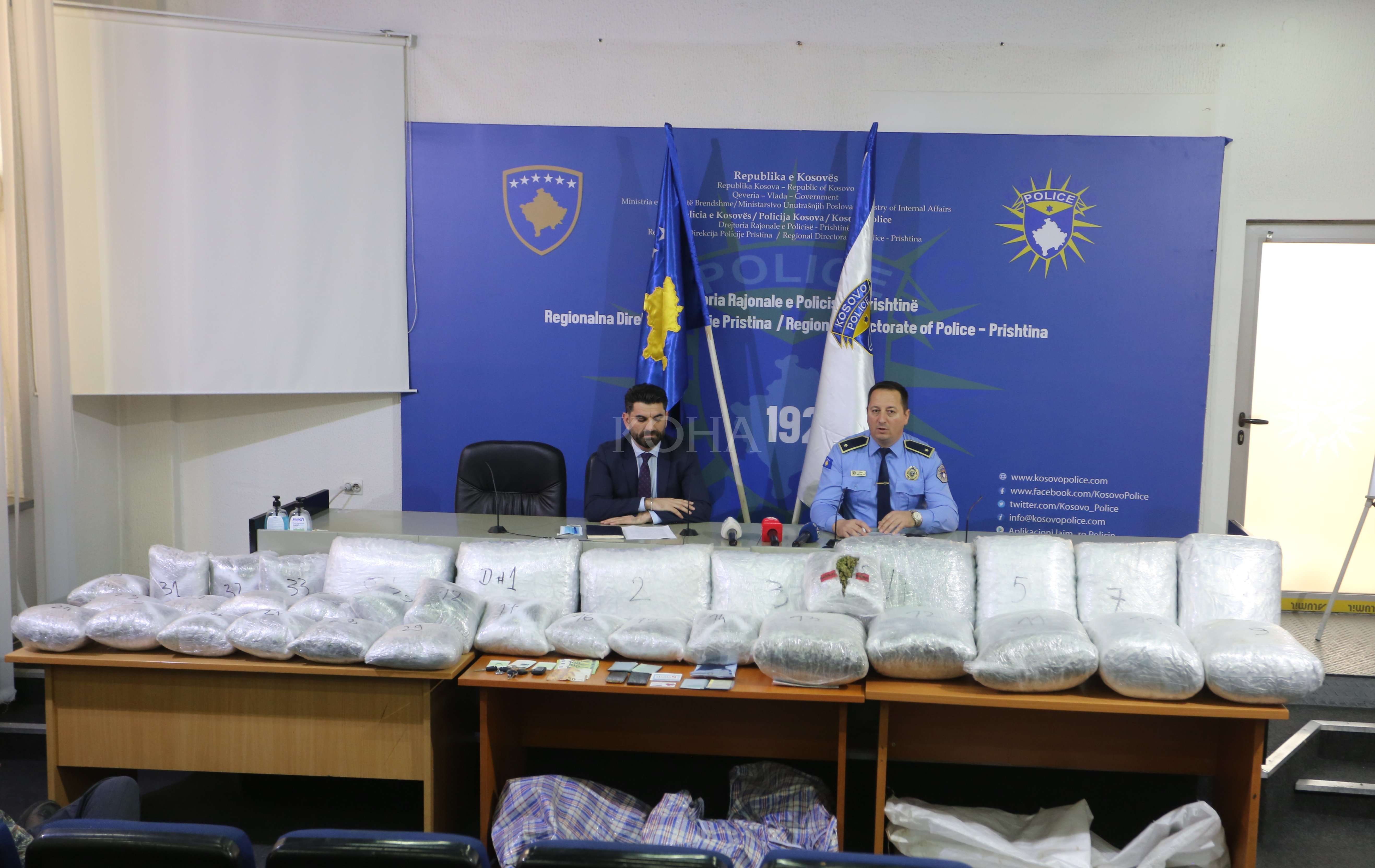 Konfiskohen 91 kg marihuanë në Podujevë, arrestohet një person