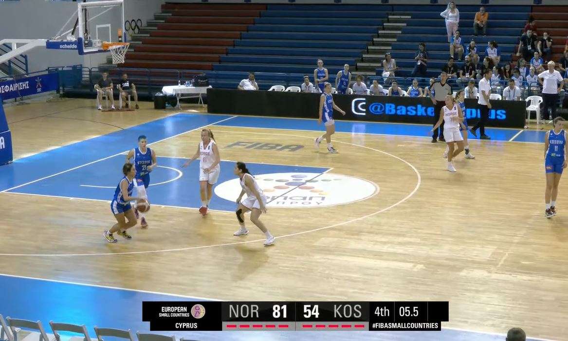 Basketboll, Kosova po pëson nga Norvegjia pas pjesës së parë