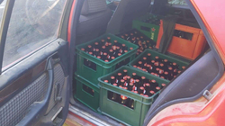 Policia ndalon dy vetura që po kontrabandonin mbi 1.000 shishe birrë nga Serbia