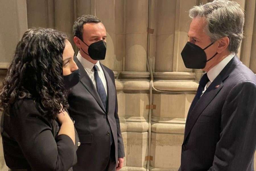 Antony Blinken, Albin Kurti, Vjosa Osmani