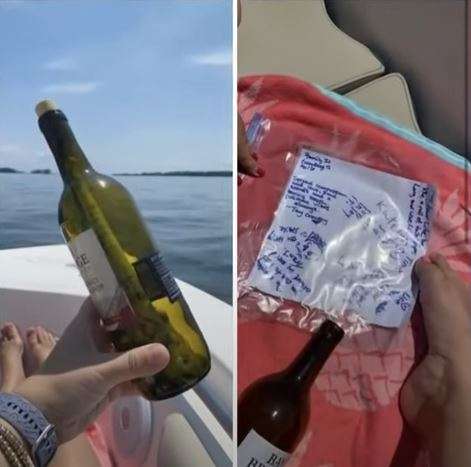 Një çift gjen një mesazh në shishe në liqen në Kaliforni, s’dihet sa ka qëndruar në ujë
