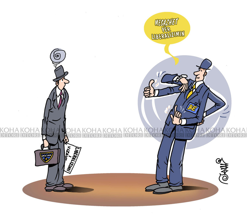 Karikatura, cartoon, visa, eu, 