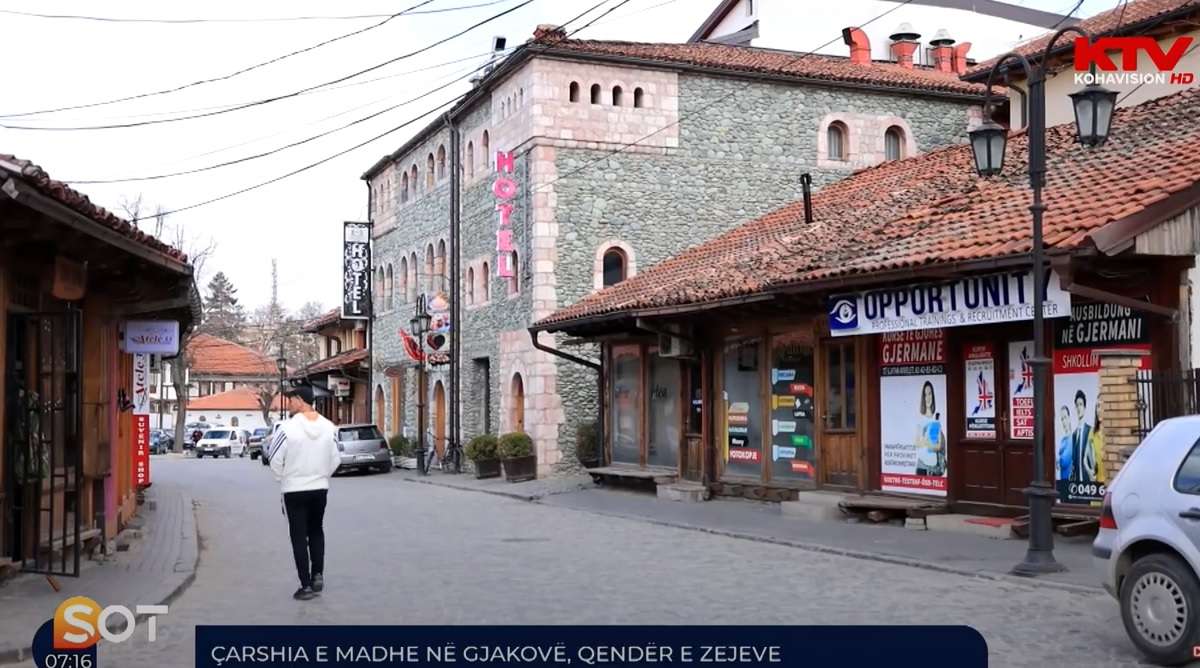 Çarshia e madhe në Gjakovë, qendër e zejeve