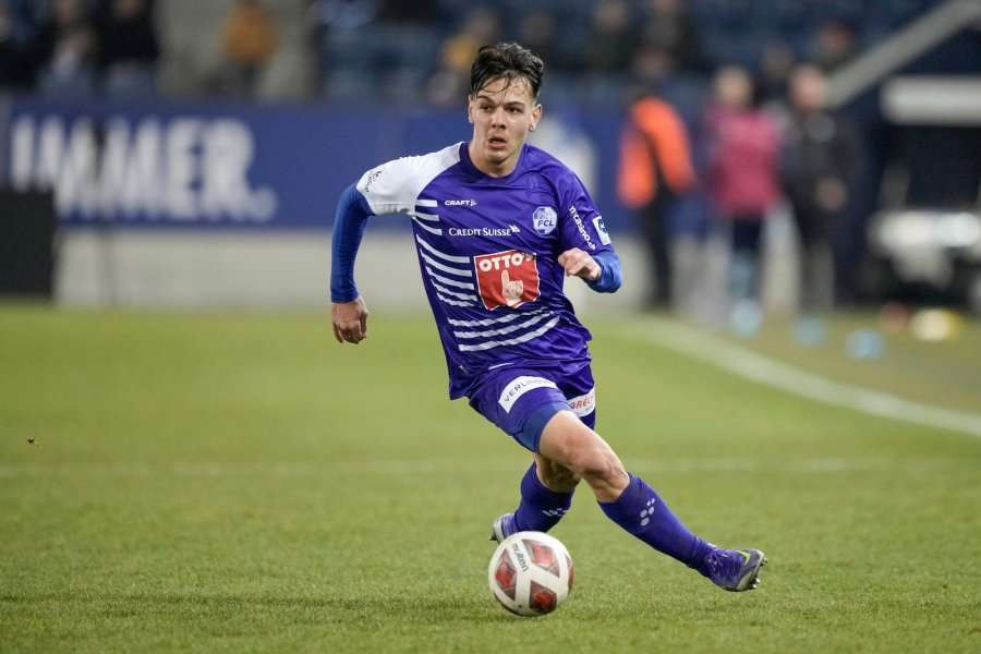 Lugano, Switzerland. 21st Apr, 2022. Ardon Jashari (#30 FC Luzern) during  the Swiss Cup semifinal match between FC Lugano and FC Luzern at Cornaredo  Stadium in Lugano, Switzerland Cristiano Mazzi/SPP Credit: SPP