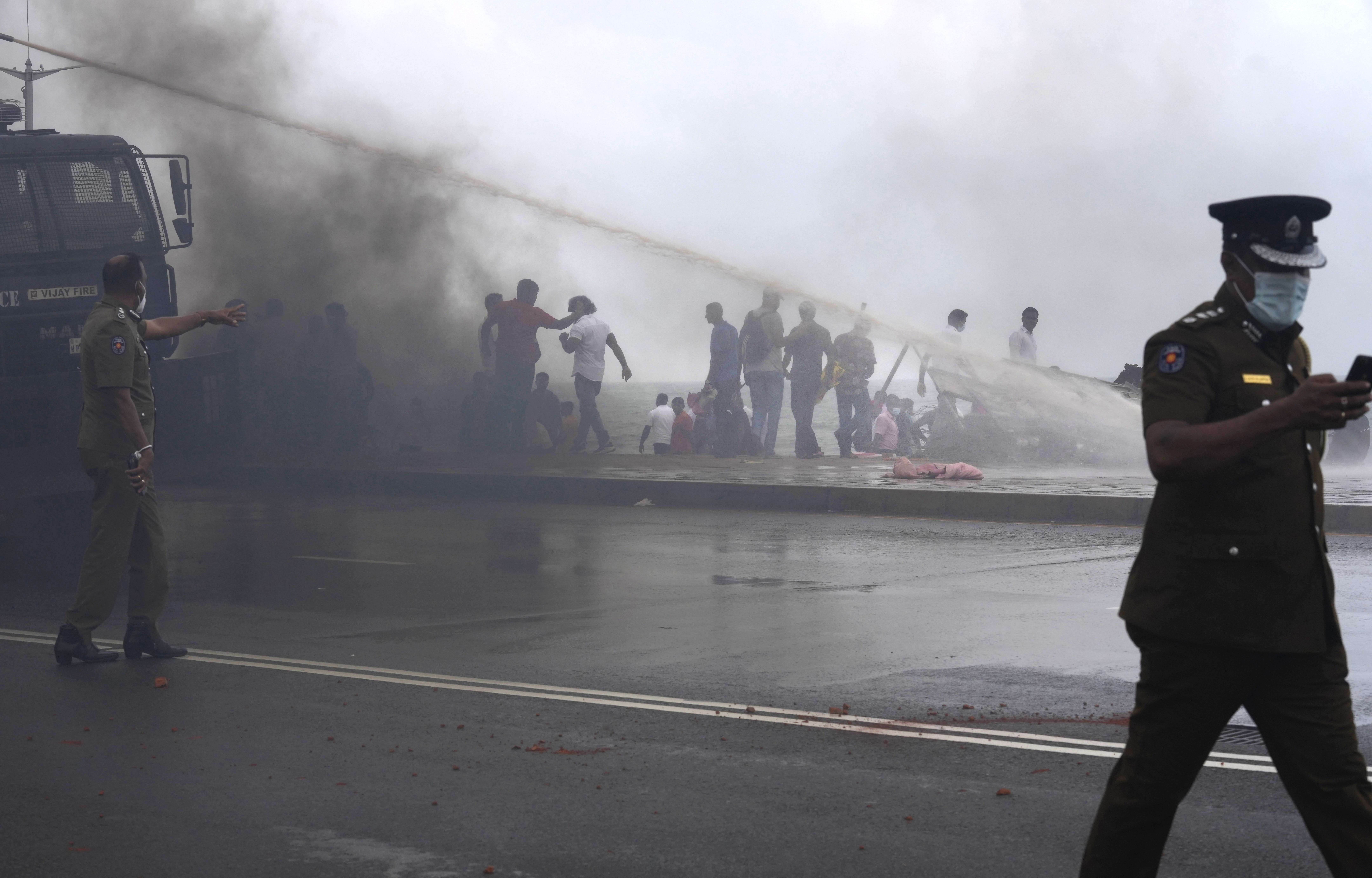 Protestat në Sri Lankë