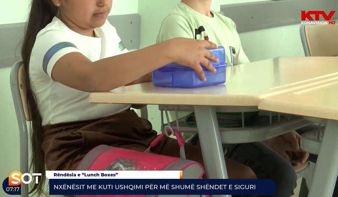 Nxënësit me kuti ushqimi për më shumë shëndet e siguri