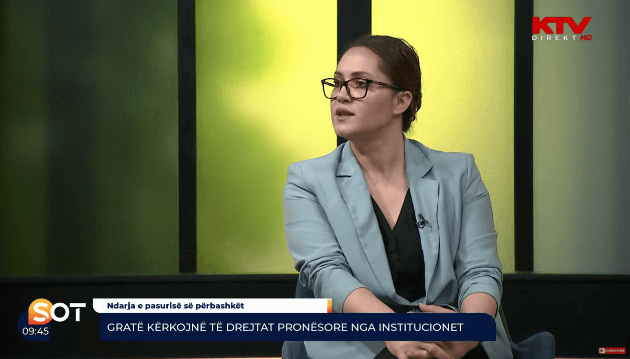 Luljeta Aliu, ndarja e pasurisë së përbashkët, maj 2022