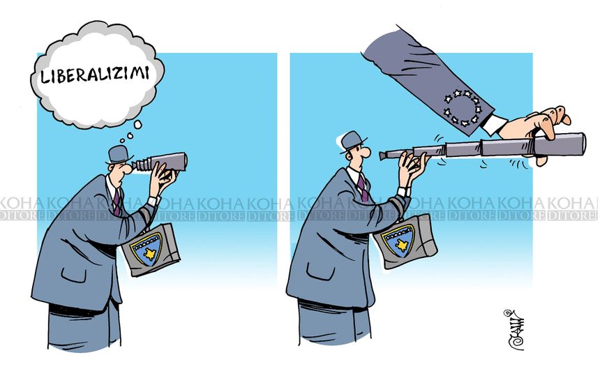 Karikatura e Dites, Cartoon Kosova Liberalizimi i vizave Visa Kosovo