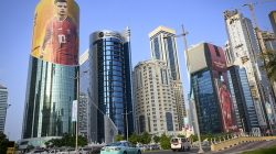 Posteri i madh i Xhakës në mes të Dohas