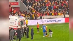 Ndërpritet ndeshja në Turqi pasi portieri goditet me shkop nga një tifoz