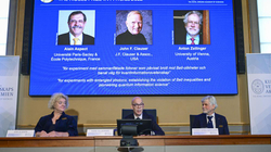 Tre shkencëtarë ndajnë Nobelin për fizikë