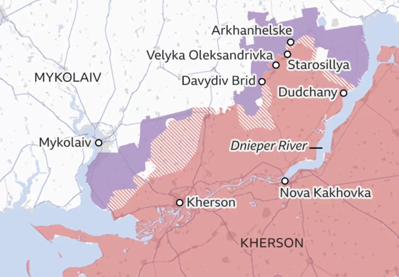 Ukraina rikthen disa fshatra në Kherson, detyron rusët të tërhiqen