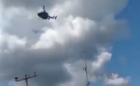 Momenti shokues kur helikopteri në Meksikë humb kontrollin para se të rrëzohej