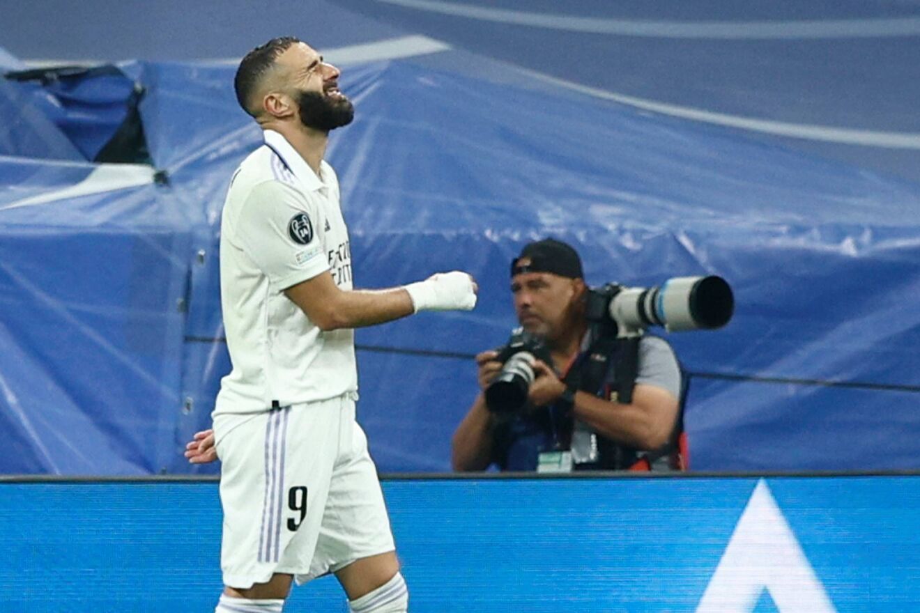 Benzema synon ta gjejë rrugën drejt golit ndaj Getafes