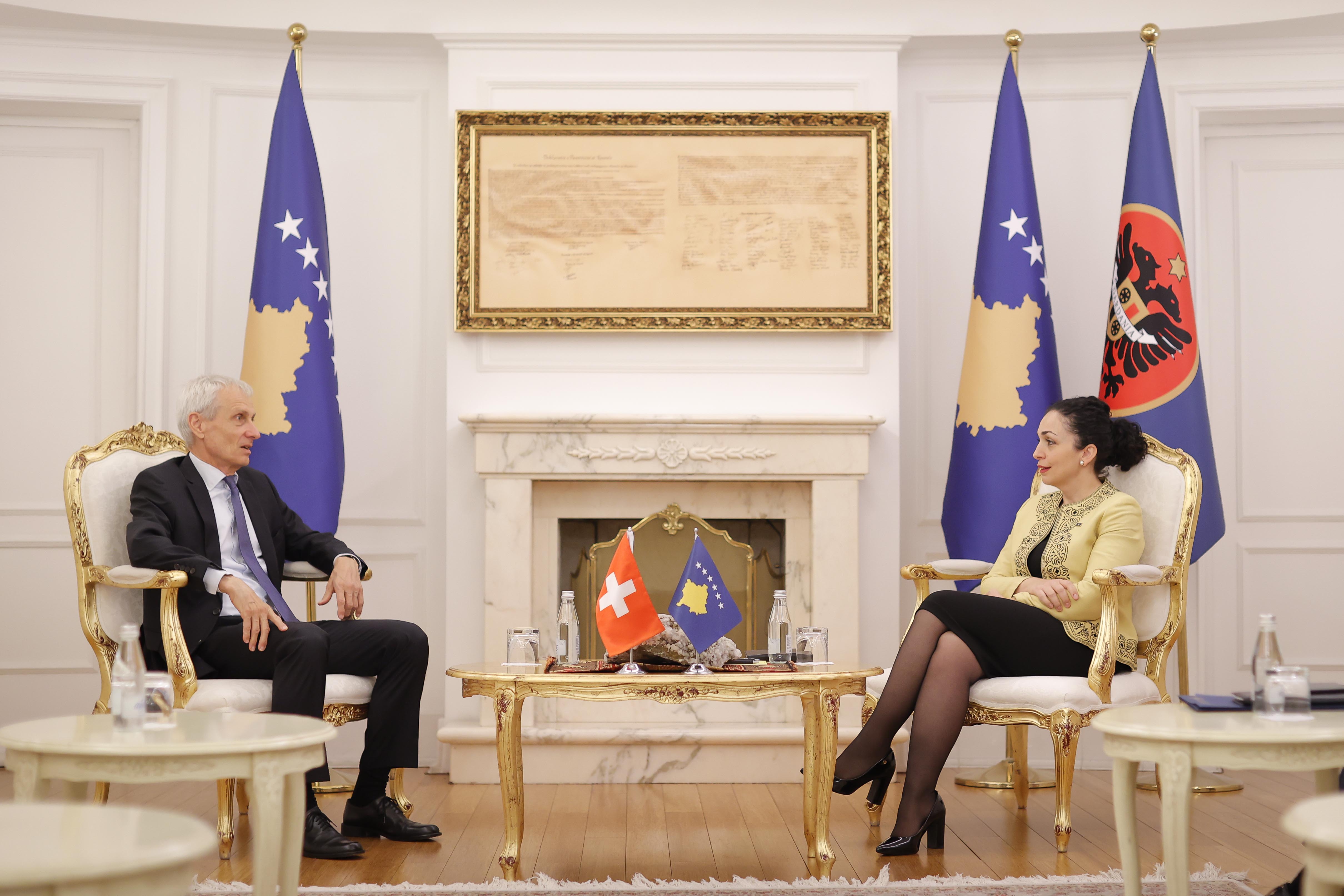 Osmani kërkon mbështetjen zvicerane për anëtarësim në KiE