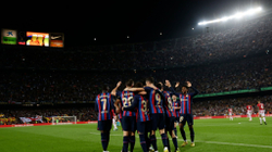 Dembele e Lewandowski shkëlqejnë në fitoren e Barcelonës